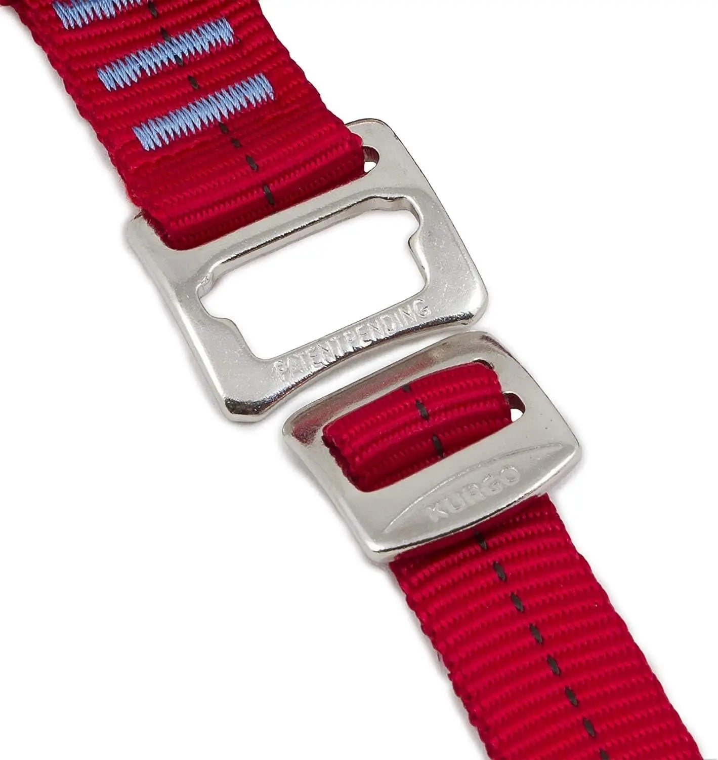 Enhanced Strength Tru-Fit Dog Car Harness - Crash Tested for Safety - Broad Chest Plate - All Steel Nested Buckles - Includes Seatbelt Tether - Red - Large