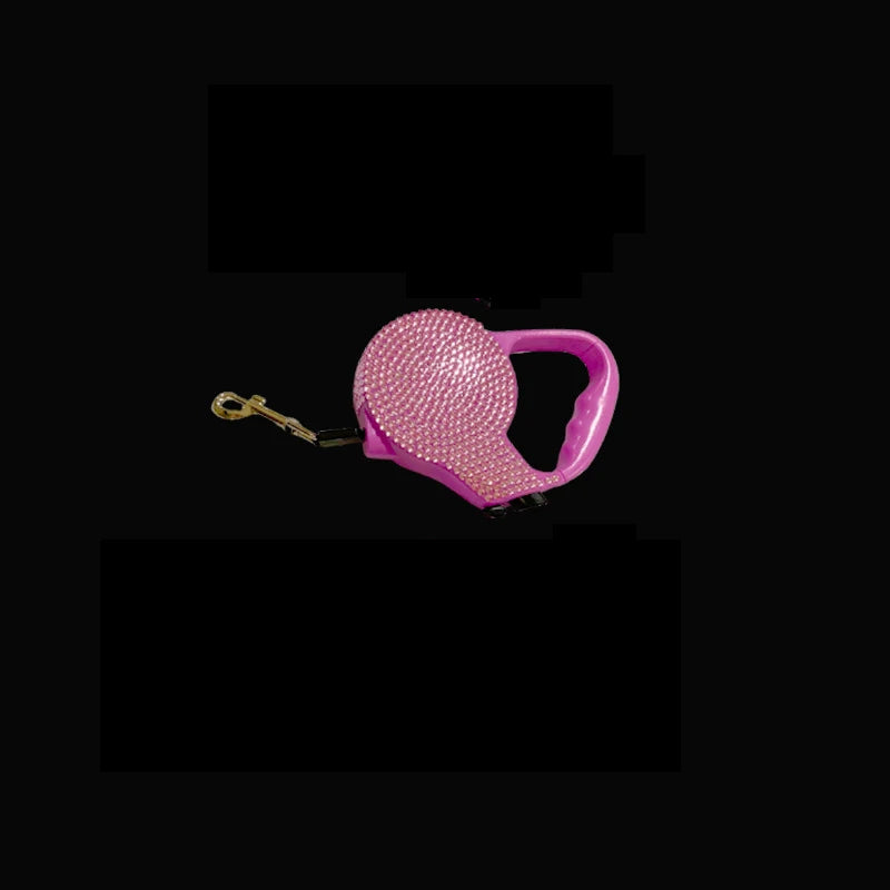 Luxury Diamond Dog Traction Rope Automatic Telescopic Pet Cat Traction Rope Traction Belt Dog Animal Accessories 3M in Length