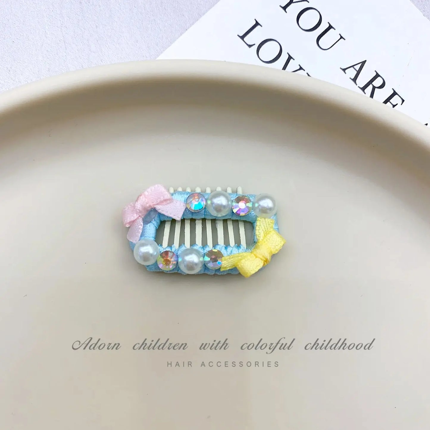 Cute Candy Color Bows Dog Hair Clips Luxury Handmade Pet Hair Accessories Pearl Crystal Hairpins For Puppy Dogs Chihuahua Poodle