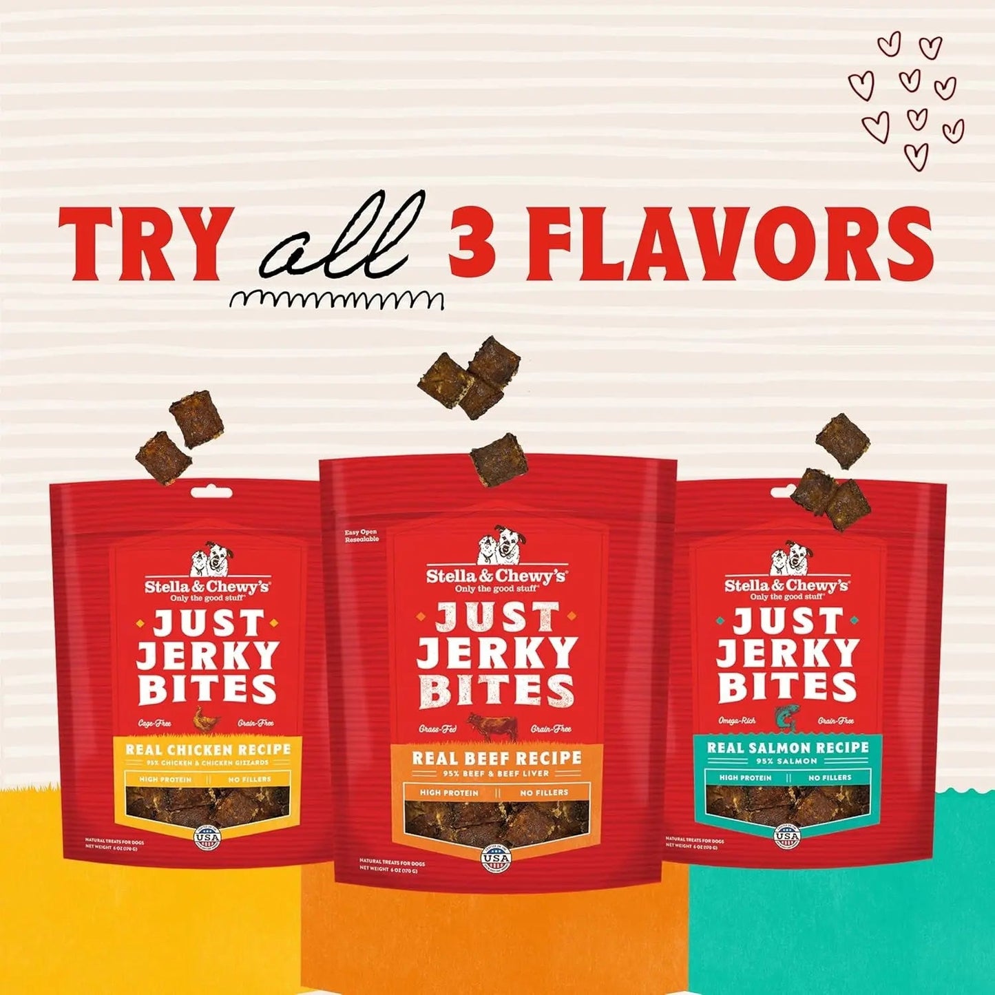 Premium Beef Jerky Dog Treats - 95% Real Meat Bites for Sensitive Stomachs
