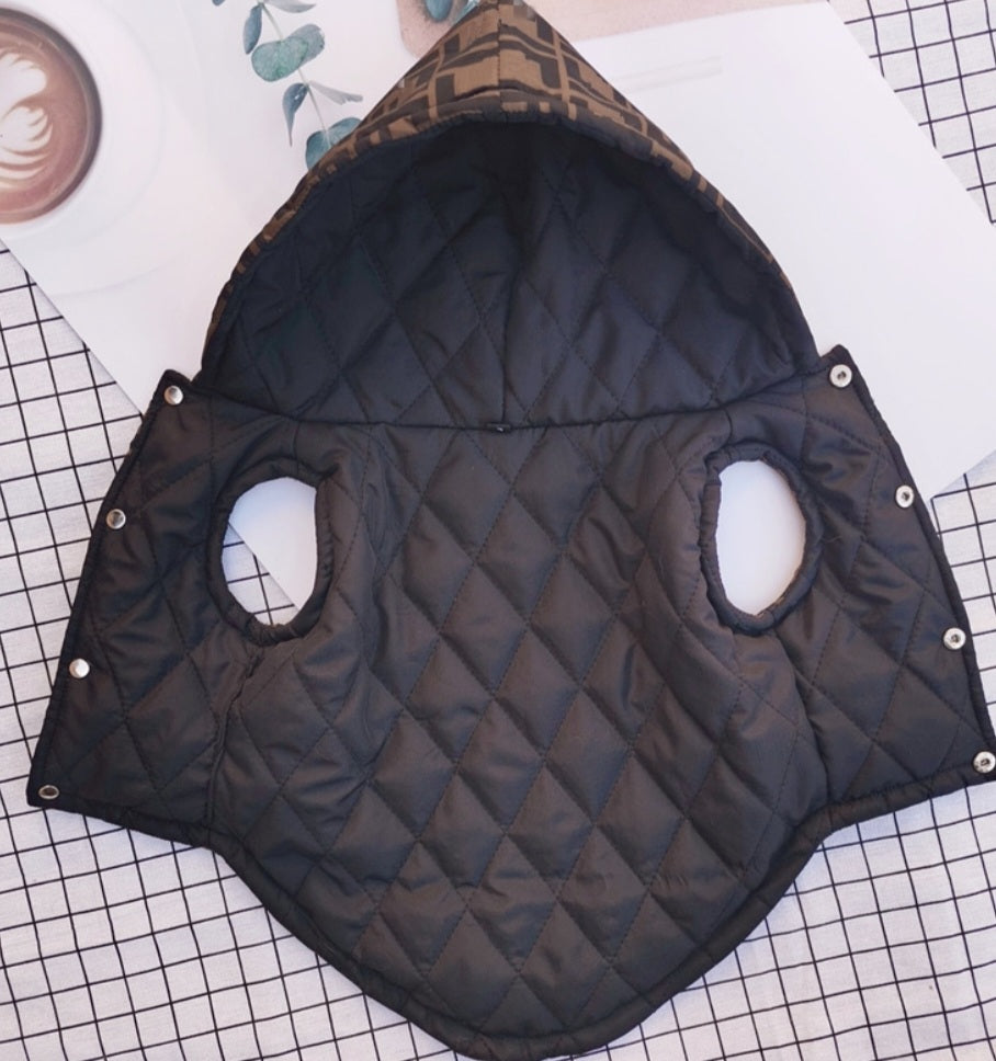 Frendi Brown & Black Jacket Dog Vest