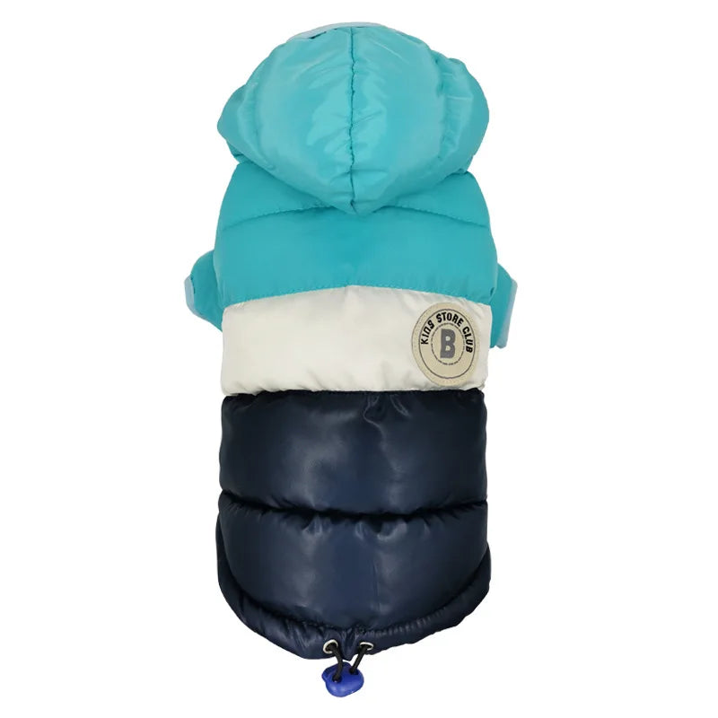 Winter Thickened Puppy Clothes Bright Dog Cotton Jacket Waterproof Pet Coat Small Dog Clothing Chihuahua French Bulldog Clothing