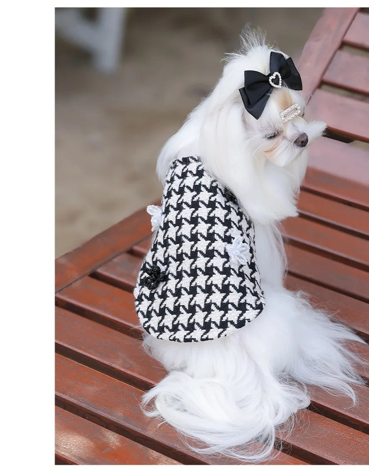 Classic Luxury Brand Designs Pet Clothes Autumn Winter Dog Puppy Coat