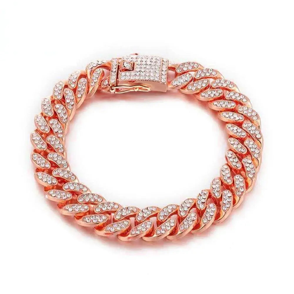 Luxury Fashion Dog Accessories Metal Pet Supplies Fighting Necklace Pet Chain Collar Necklace Dog Jewelry