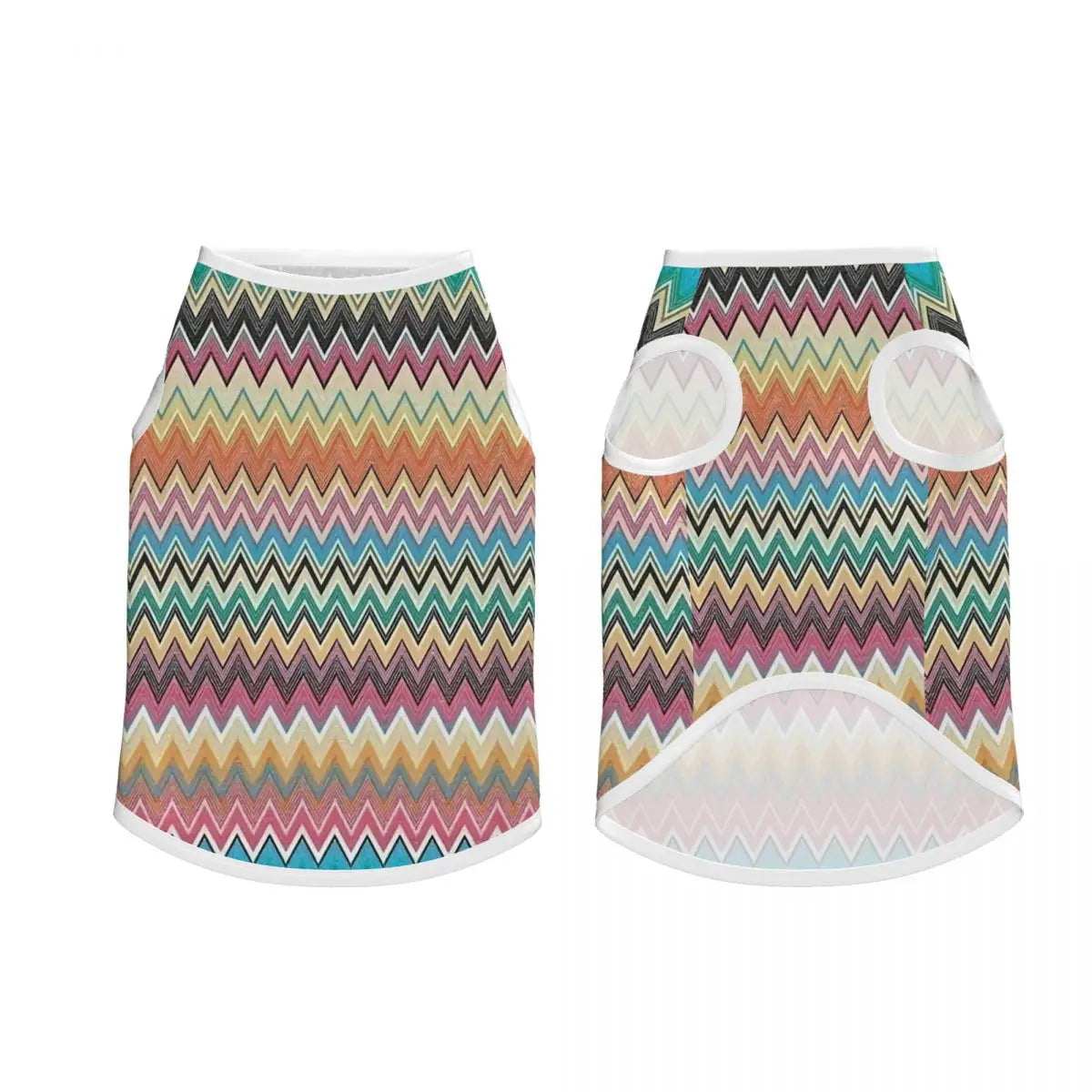 Vintage Bohemian Geometric Stripes Dogs Clothes Breathable Thin Luxury Fabric Texture Pet Vests Large Dog Jacket Pet Accessories