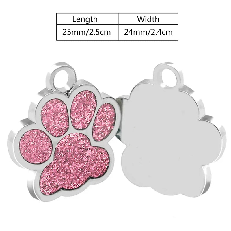 Leather Dog Collars Safety Adjustable Pink Leather PU Glitter Luxury Dog Collars for Small Medium Big Dog Puppy Dog Accessories