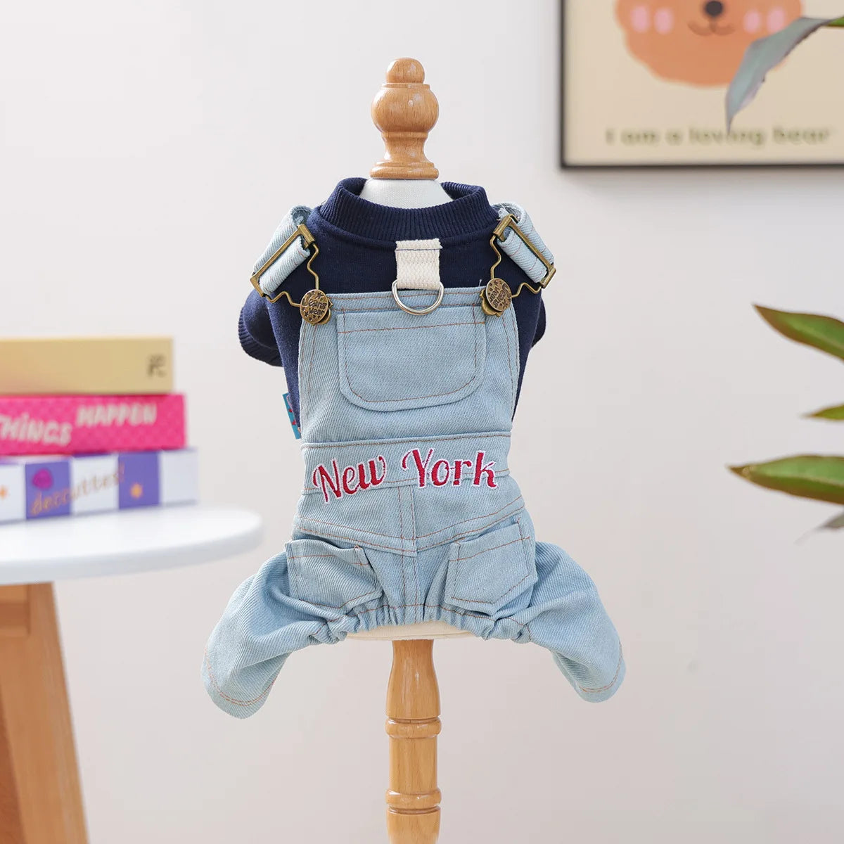 Fashion Dog Suspenders Overall Shith Tzu Toy Poodle Autumn Clothes XS XL 4 Colors Pet Shirt With Adjustable Pants Jumpsuit Goods