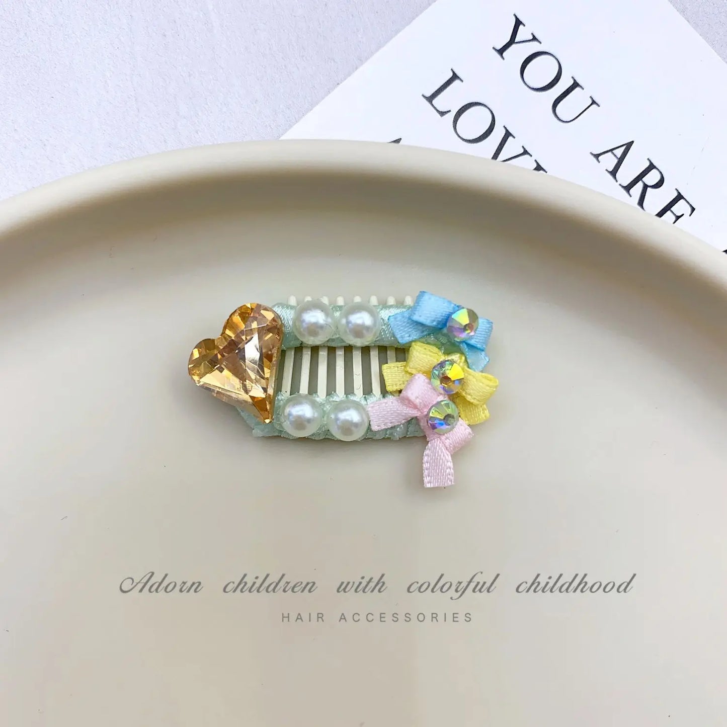 Cute Candy Color Bows Dog Hair Clips Luxury Handmade Pet Hair Accessories Pearl Crystal Hairpins For Puppy Dogs Chihuahua Poodle