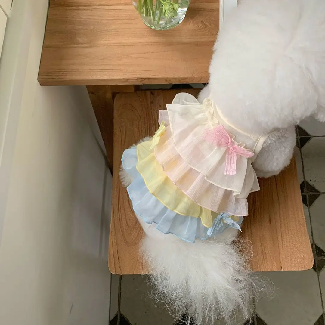 Luxury Dog Tiered Vest-Dress Summer Pet Clothes Puppy Dog Cooling