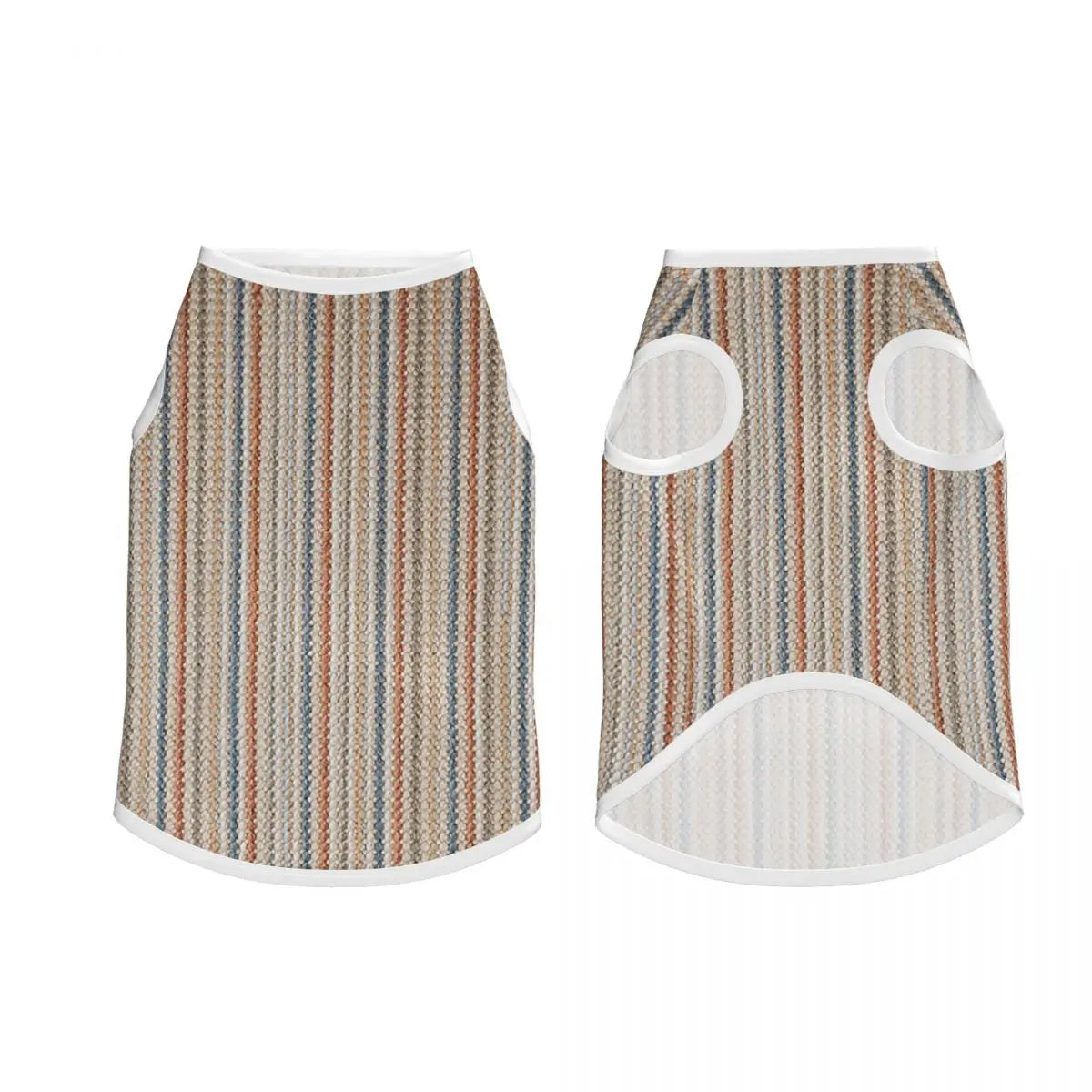 Vintage Bohemian Geometric Stripes Dogs Clothes Breathable Thin Luxury Fabric Texture Pet Vests Large Dog Jacket Pet Accessories