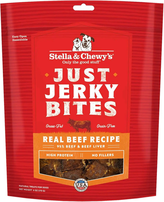Premium Beef Jerky Dog Treats - 95% Real Meat Bites for Sensitive Stomachs