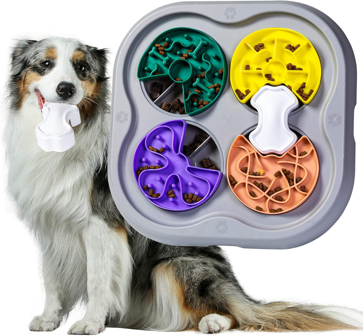 Dog Puzzle Toys, Large Size Interactive Dog Toys for Large Smart Dogs as Dogs Food Puzzle Feeder Toys for IQ Training&Mental Enrichment,Funny&Difficulty Treat Puzzle for Medium Dogs to Keep Them Busy