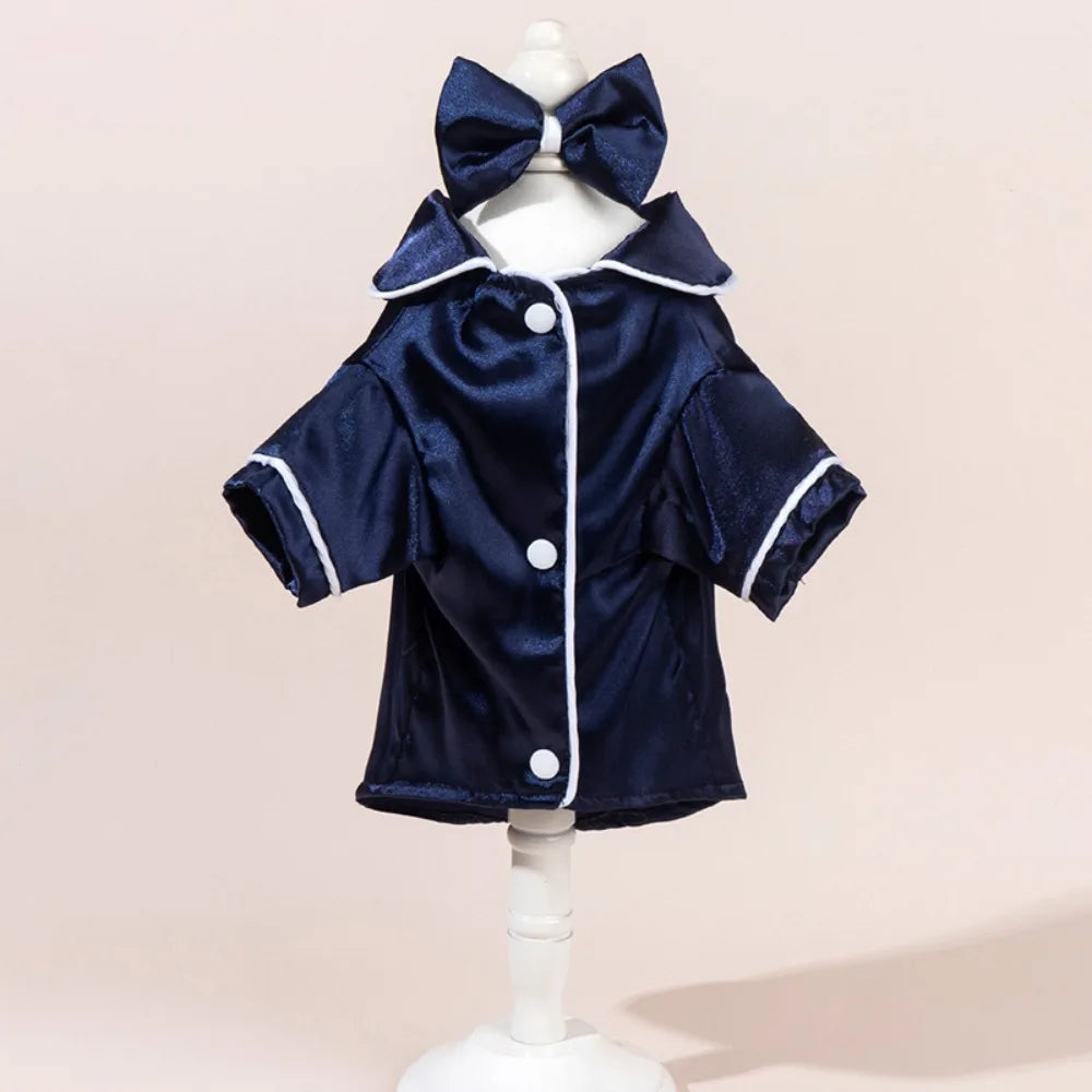 Luxury Soft Pet Silk Pajamas Thin Fabric XS/L Dog Shirt Skin-friendly Comfortable Cat Clothes Summer Season