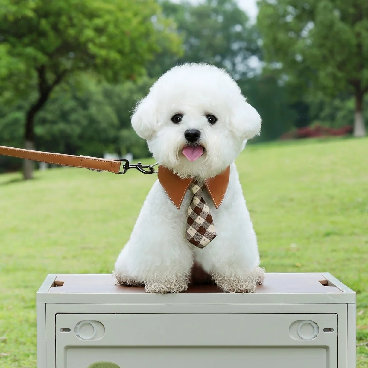 luxury leather Dog Bow Tie pet Drool Bib leather do Collar Scarf for Golden Retrievers Cute Cat Pet Accessories pet collar