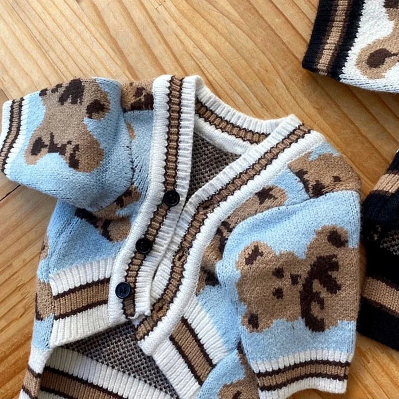 Luxury Dog Clothes Chihuahua Pet Striped Cardigan Sweater Bichon Frise Puppy Kitten Dog Warm Coat Cat Dog Accessories Pet Outfit