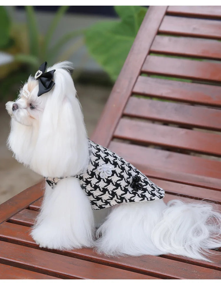Classic Luxury Brand Designs Pet Clothes Autumn Winter Dog Puppy Coat