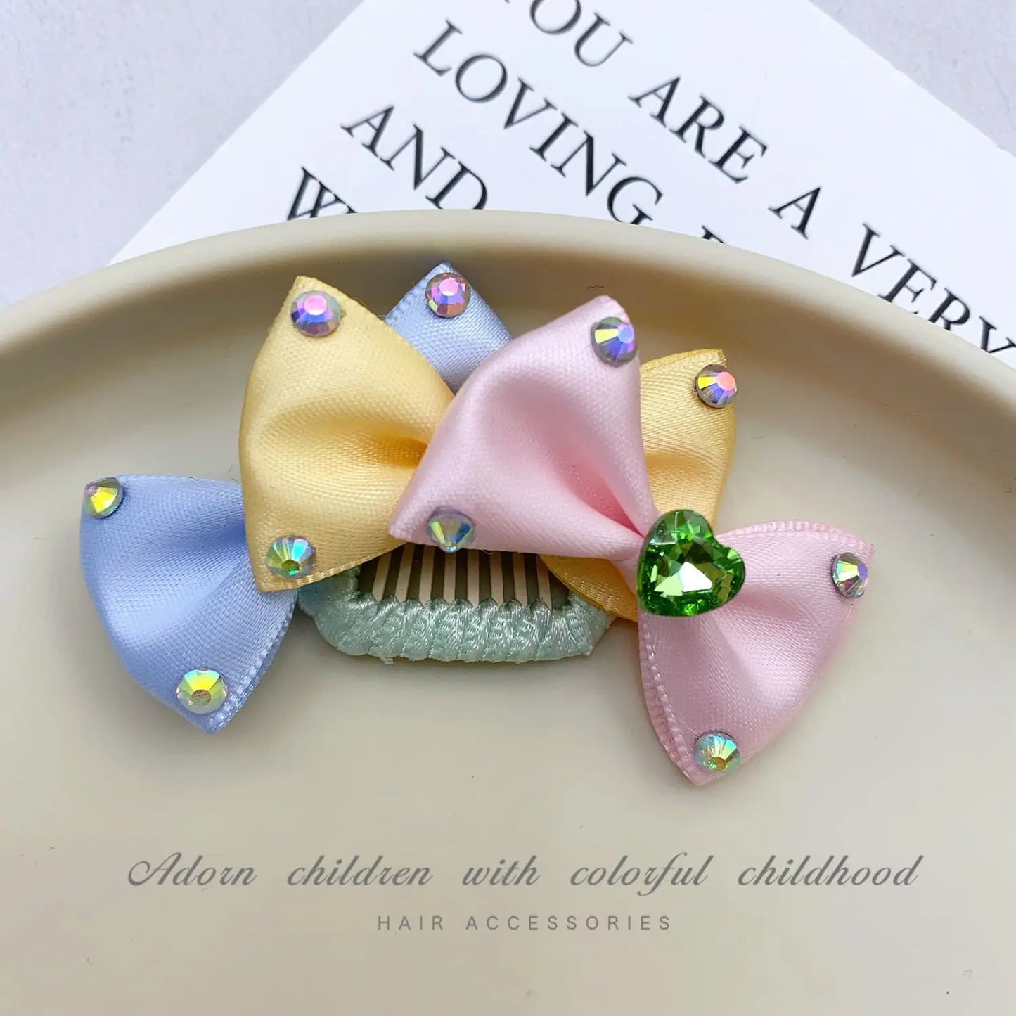 Cute Candy Color Bows Dog Hair Clips Luxury Handmade Pet Hair Accessories Pearl Crystal Hairpins For Puppy Dogs Chihuahua Poodle