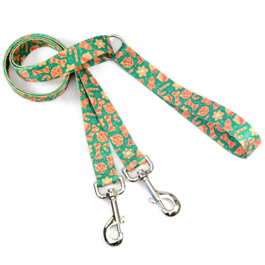 Holiday Cookies Double Connection Dog Leash – EarthStyle
