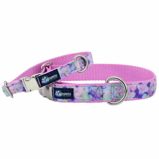 Hydrangea Velvet Essential Dog Collar