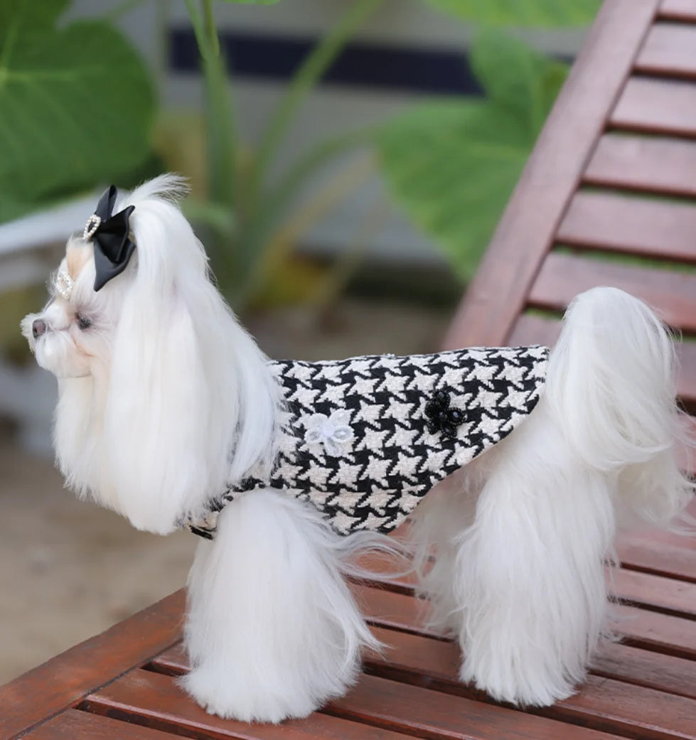 Classic Luxury Brand Designs Pet Clothes Autumn Winter Dog Puppy Coat