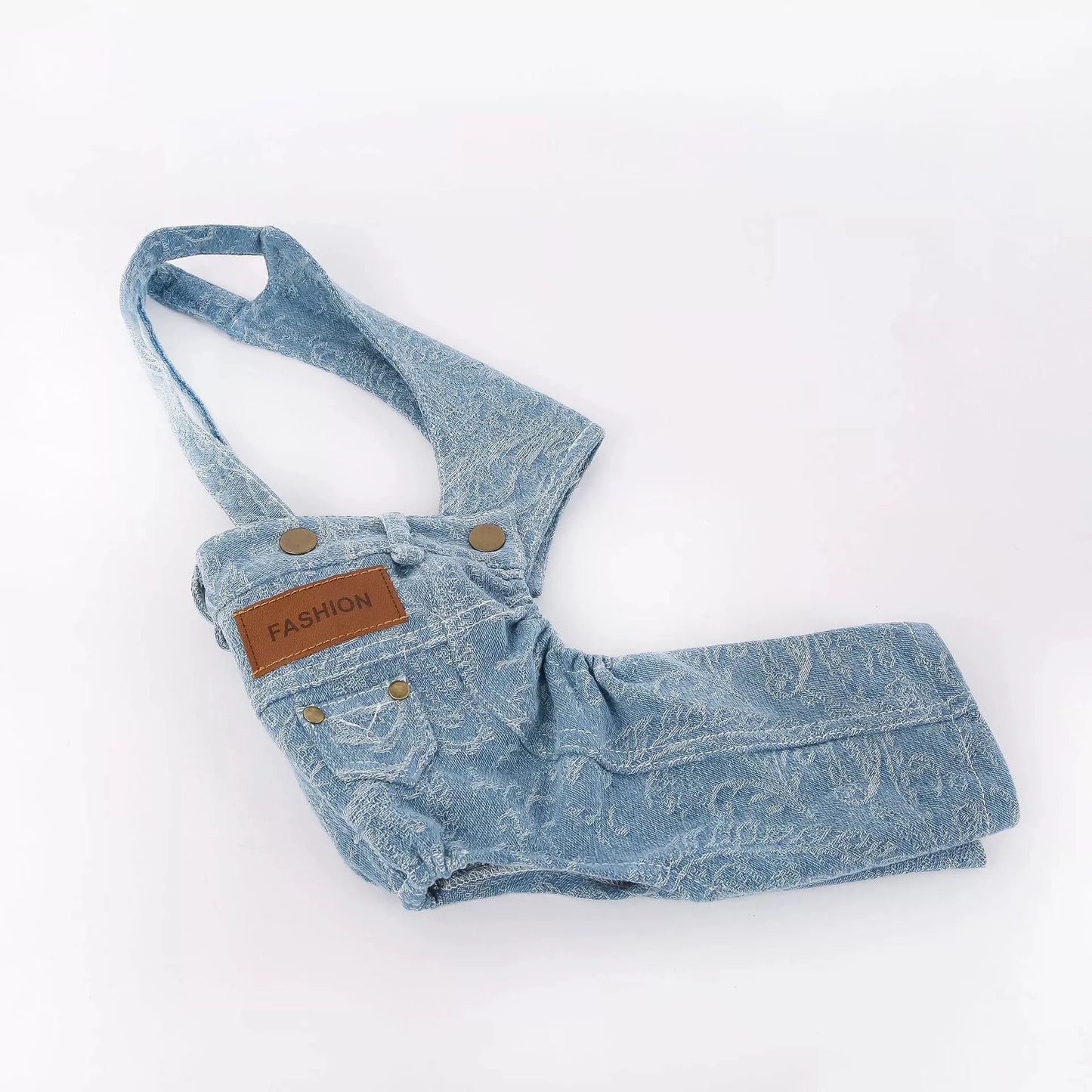 Newly Designed Pure Cotton Comfortable Pet Jeans For Teddy Bear, Schnauzer, Maltese And Other Small Dogs' Belt Pants