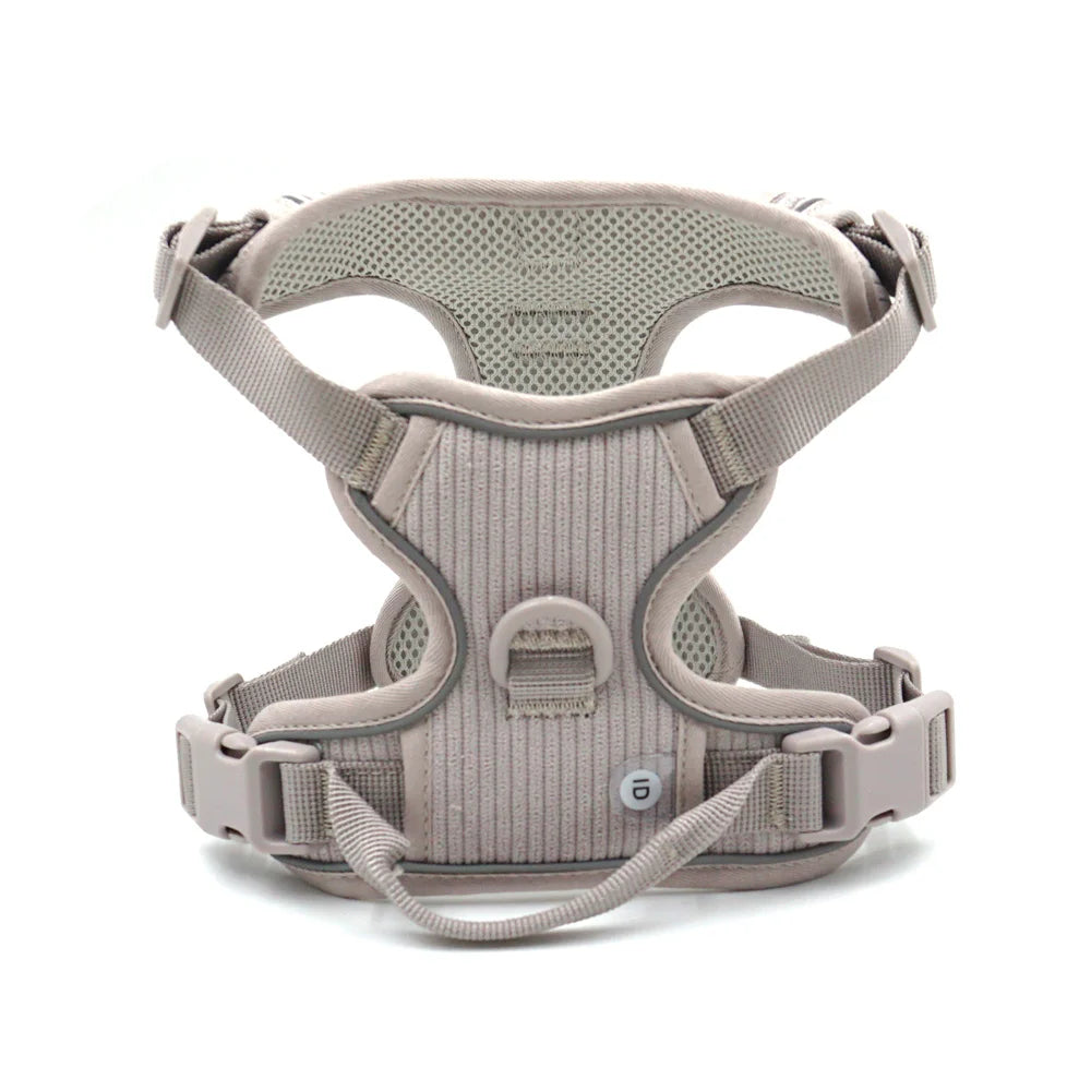 Personalized Dog Harness Luxury Designer Harness and Lead Set with Collar Engraved Name Poop Bag Holder Walking Bag Pet Gift Set