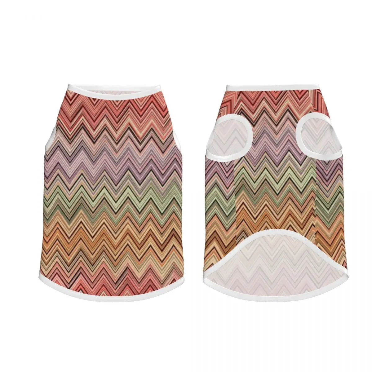 Vintage Bohemian Geometric Stripes Dogs Clothes Breathable Thin Luxury Fabric Texture Pet Vests Large Dog Jacket Pet Accessories