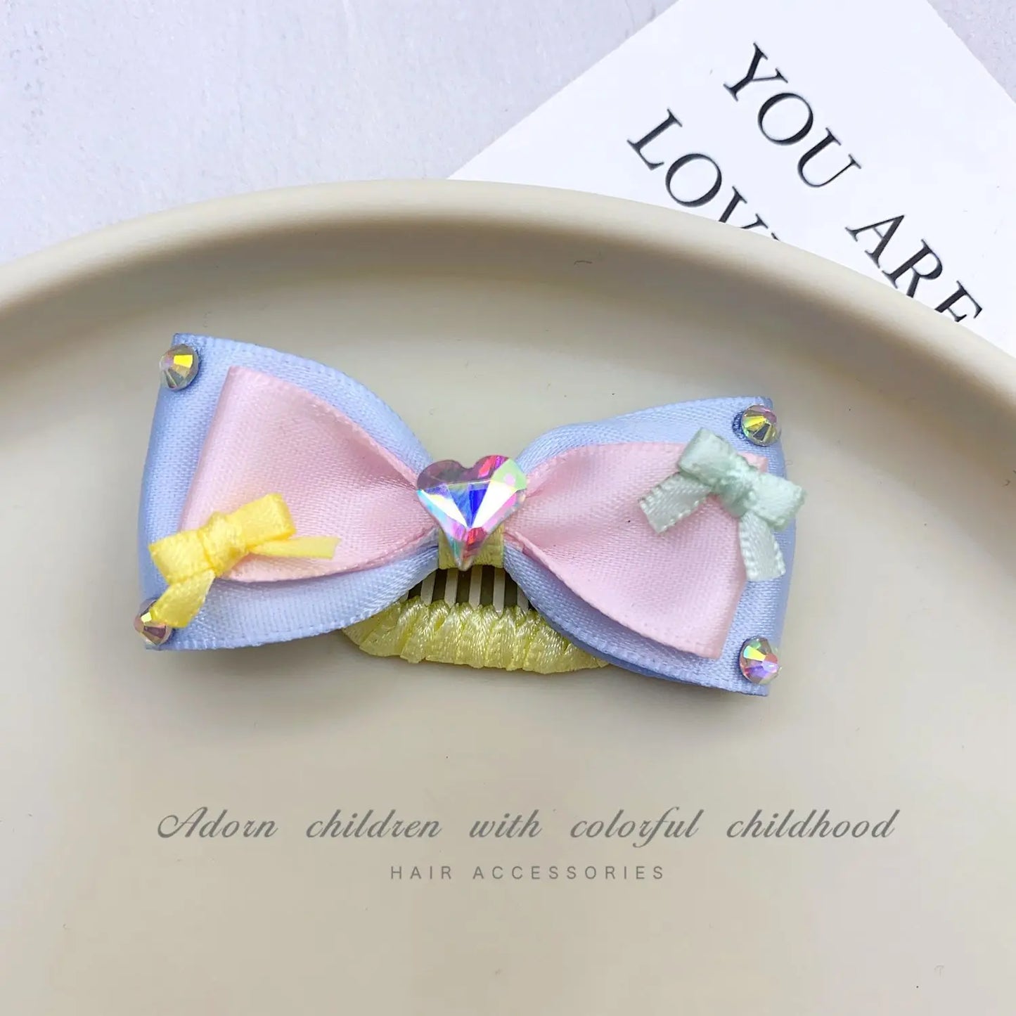 Cute Candy Color Bows Dog Hair Clips Luxury Handmade Pet Hair Accessories Pearl Crystal Hairpins For Puppy Dogs Chihuahua Poodle