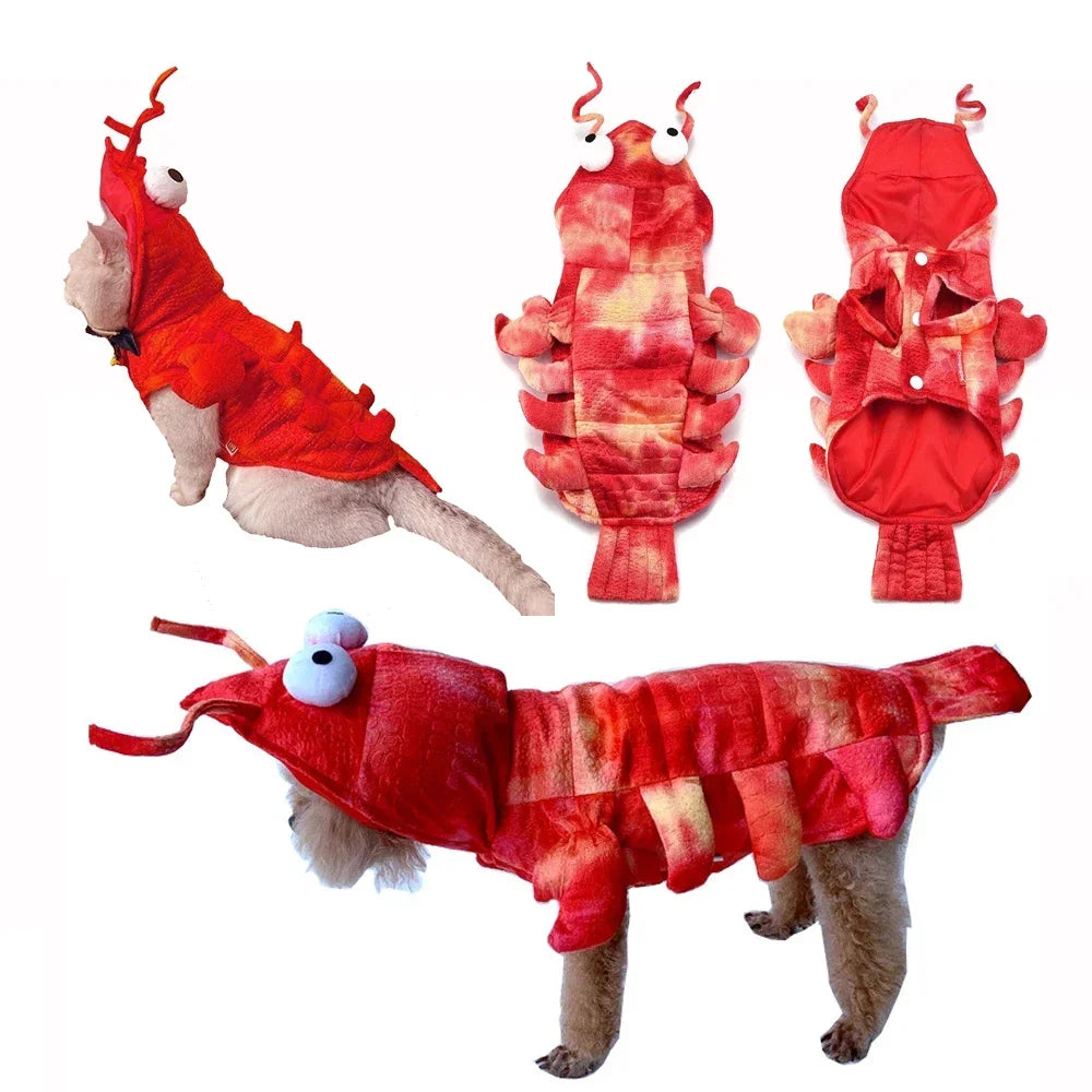 Warm Hoodie Lobster Costume