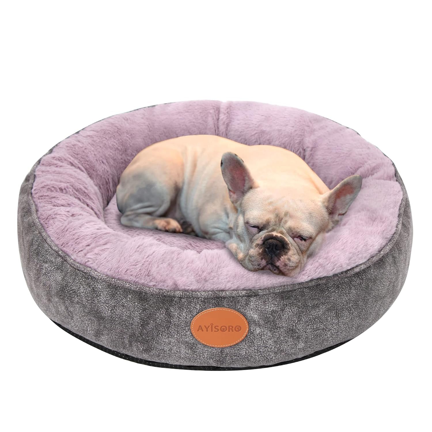 Small Dog Bed Calming Dogs Bed for Small Medium Puppy Dogs Anti-Anxiety Puppy Bed Machine Washable Warming Cozy Soft Pet round Cat Beds
