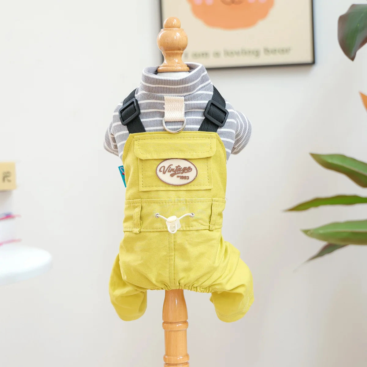 Fashion Dog Suspenders Overall Shith Tzu Toy Poodle Autumn Clothes XS XL 4 Colors Pet Shirt With Adjustable Pants Jumpsuit Goods