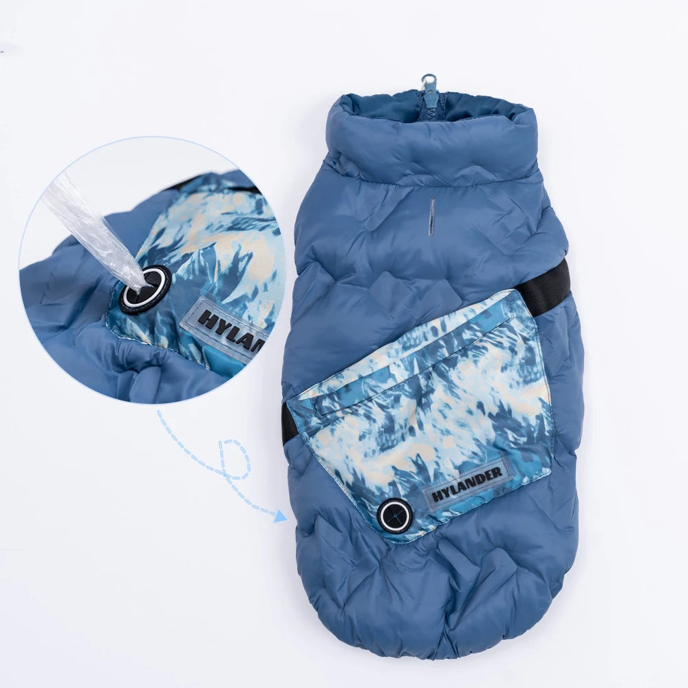Winter Clothes For Dogs clothing jacket with pocket Puffer Padded Waterproof luxury Puppy Clothes  Large Medium Small Dog Coats
