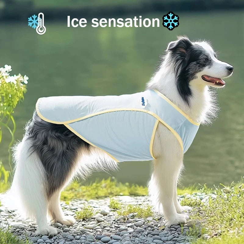 Summer Dog Clothing Cooling Large Dog Clothes Pet Dogs Coolings Vest Puppy Luxury Vests Clothes for Medium Dogs Cap Costumes