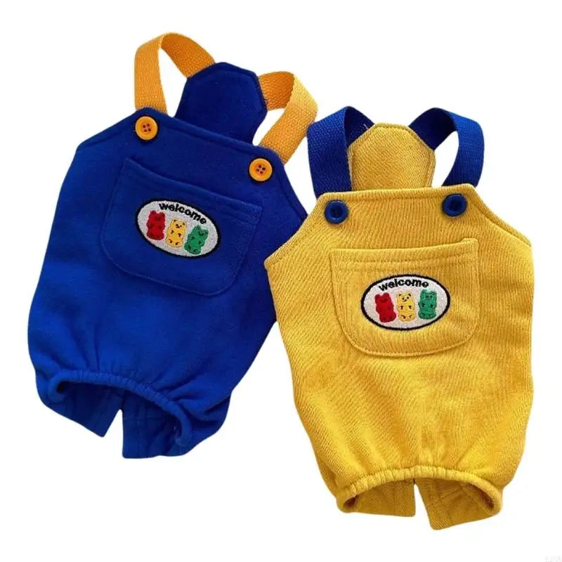 Adjustable Shoulder Belt Pet Suspenders Pants Comfortable Polyester Overalls Easy to Wear For Small Breeds and Cats