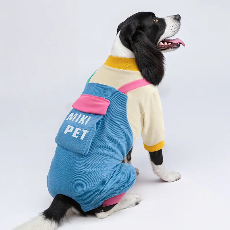 Pet Clothing Overalls and Pants Four Legged Autumn and Winter Dog Clothing Big Dog Anti Dirty Clothes Big Cat Clothes Autumn