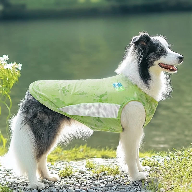 Summer Dog Clothing Cooling Large Dog Clothes Pet Dogs Coolings Vest Puppy Luxury Vests Clothes for Medium Dogs Cap Costumes