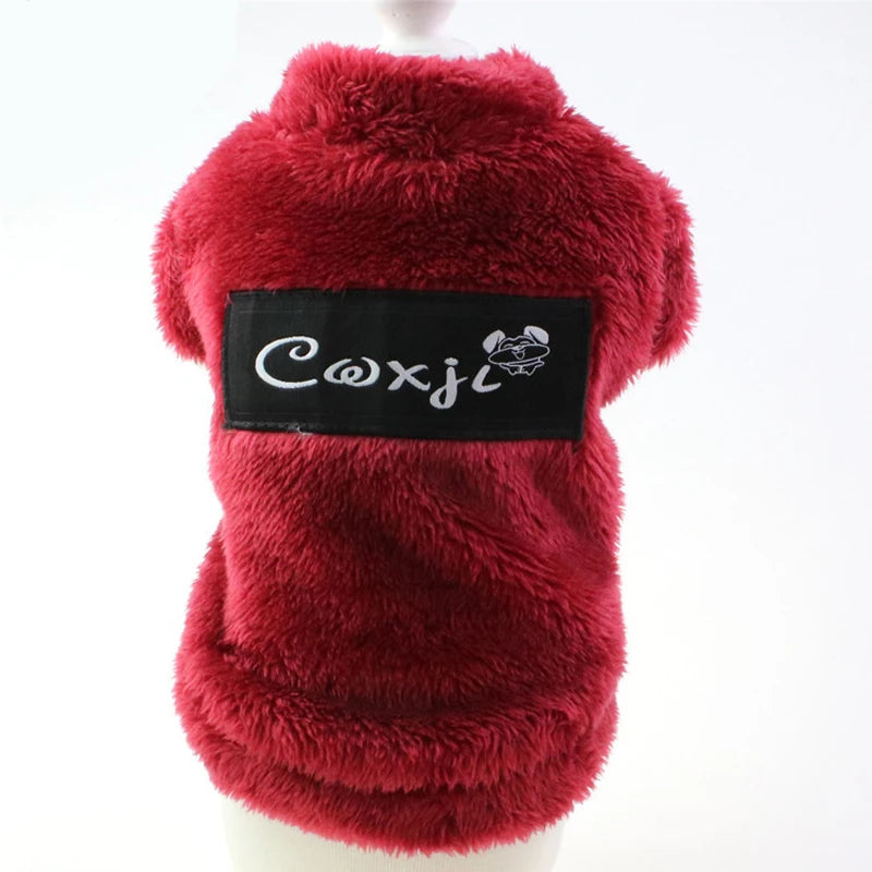 Winter Dog Sweater for Small Dogs Soft Thermal Fur Chihuahua Yorkie Puppy Pullover Coat Luxury Designer Dog Clothes Pet Apparel