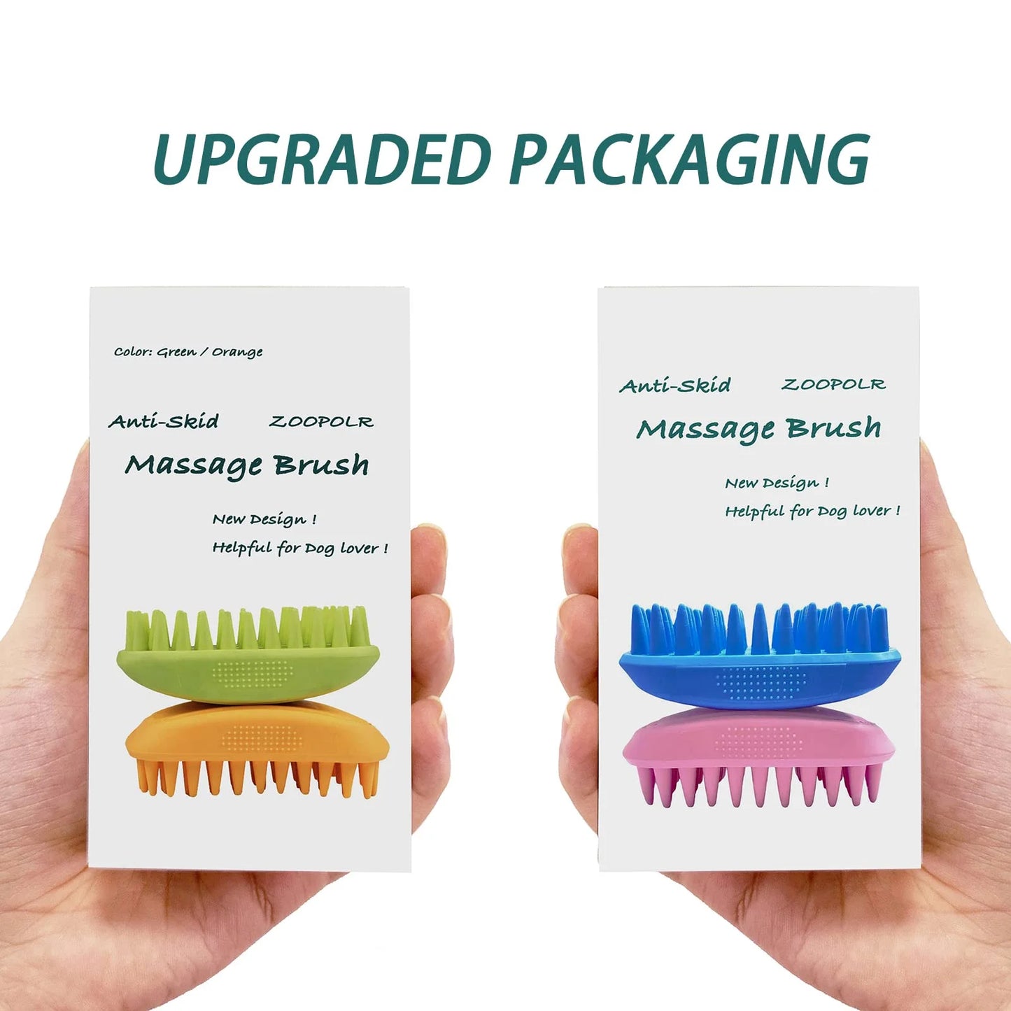 Dog Bath Brush - the Essential Grooming Tool for Shedding Control & Stress-Free Bath Times - Treat Your Dog to Luxury!