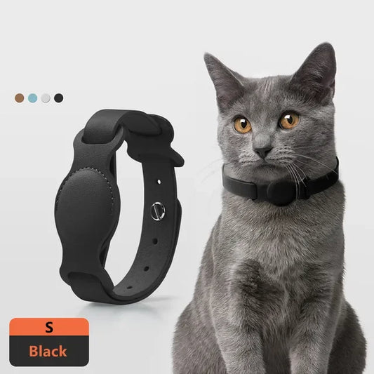 Newest Style For Airtag Protective Case High Quality Leather Pet Dog Cat Collar Loop For Apple GPS Anti-lost Device Accessories