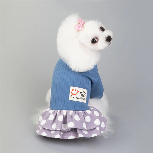 Small Dogs Cotton Summer vest-Dress