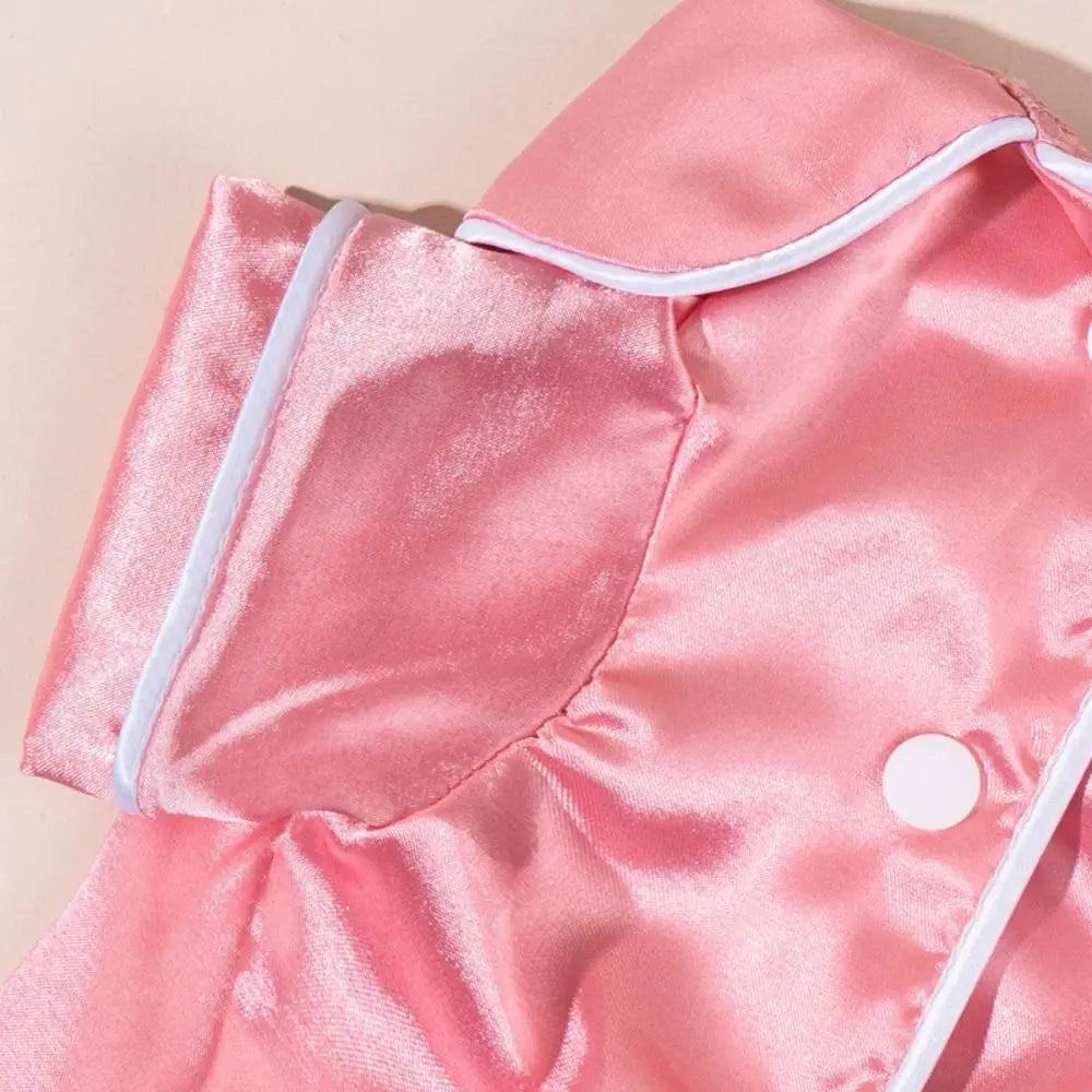 Luxury Soft Pet Silk Pajamas Thin Fabric XS/L Dog Shirt Skin-friendly Comfortable Cat Clothes Summer Season