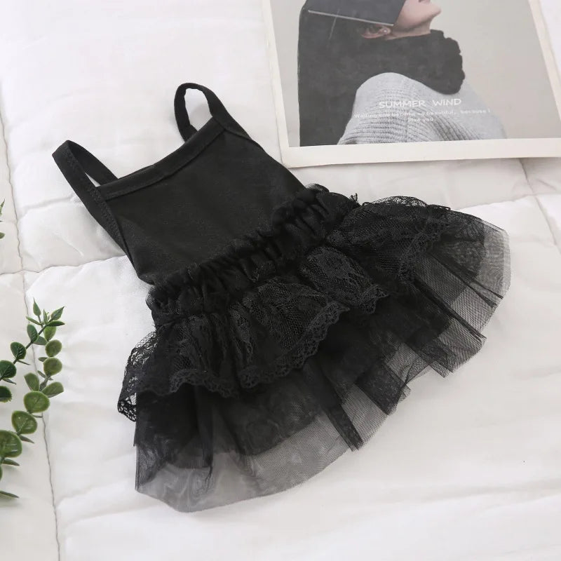 Luxury Lace Summer Dress| Black |White