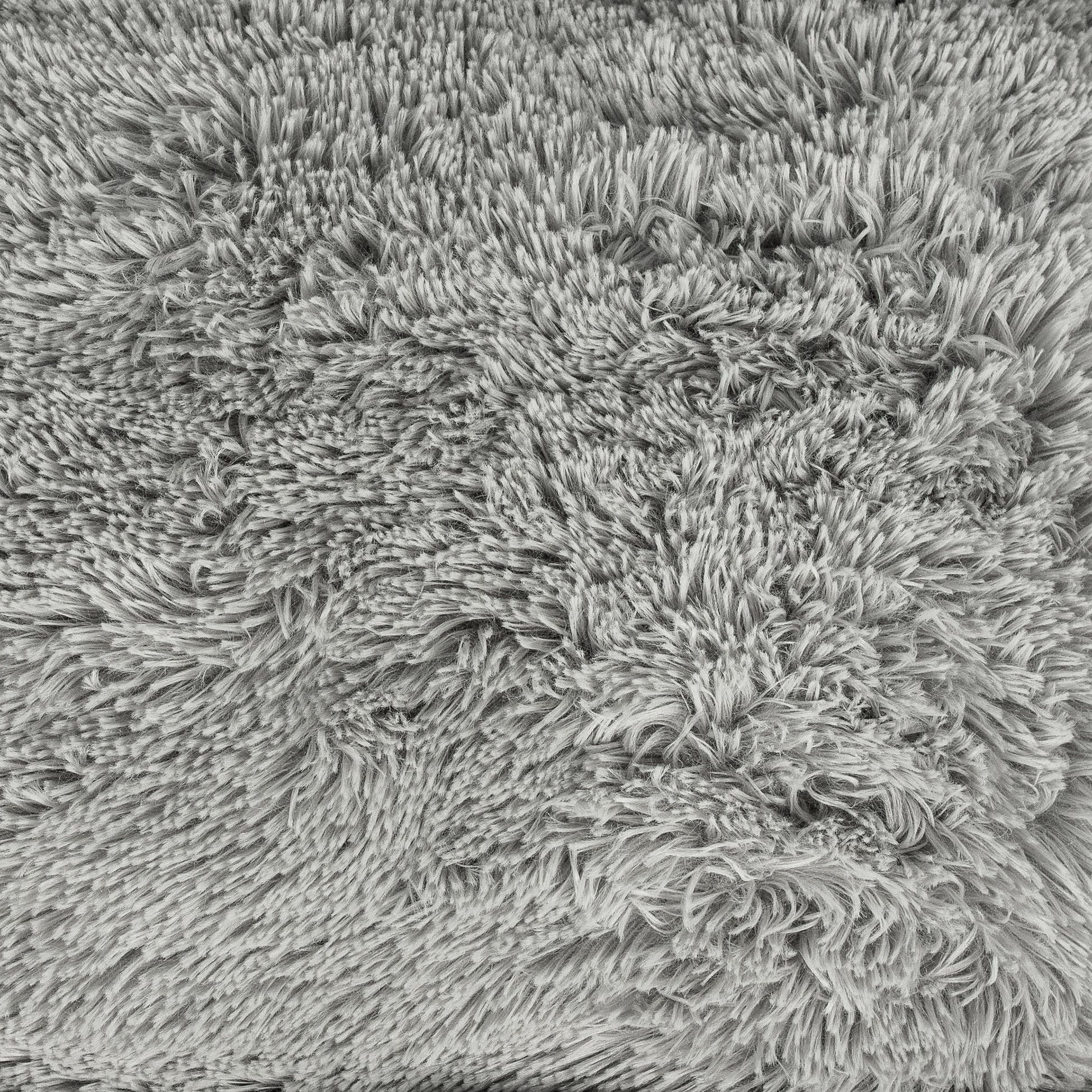 (4 Pack)  Large Furry Bolster Dog Bed, Taupe, 36" X 27"