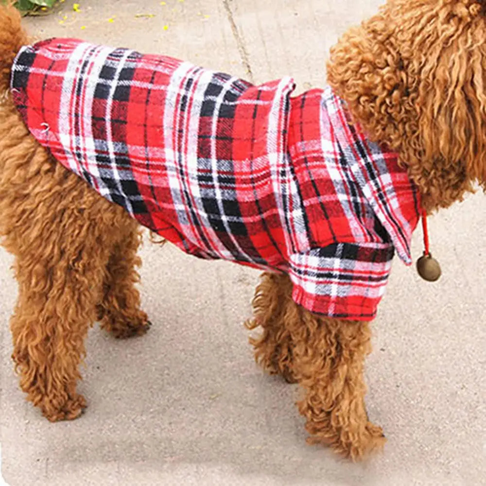 Pet Dog Puppy Plaid Shirt Dog T-Shirts Thin Breathable Summer Dog Clothes Small Dogs Puppy Pet Cat Vest Chihuahua Dog Clothes