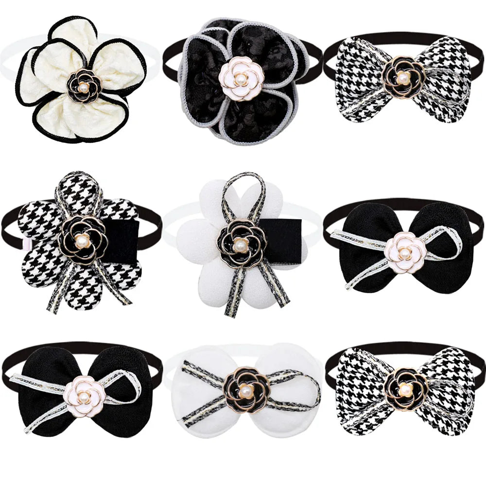 New Dog Bowties 20/40PCS Pet Supplies For Small Dogs Adjustable Luxury Collars Pet Dog Neckties Puppy Bowknots Pet Accessories