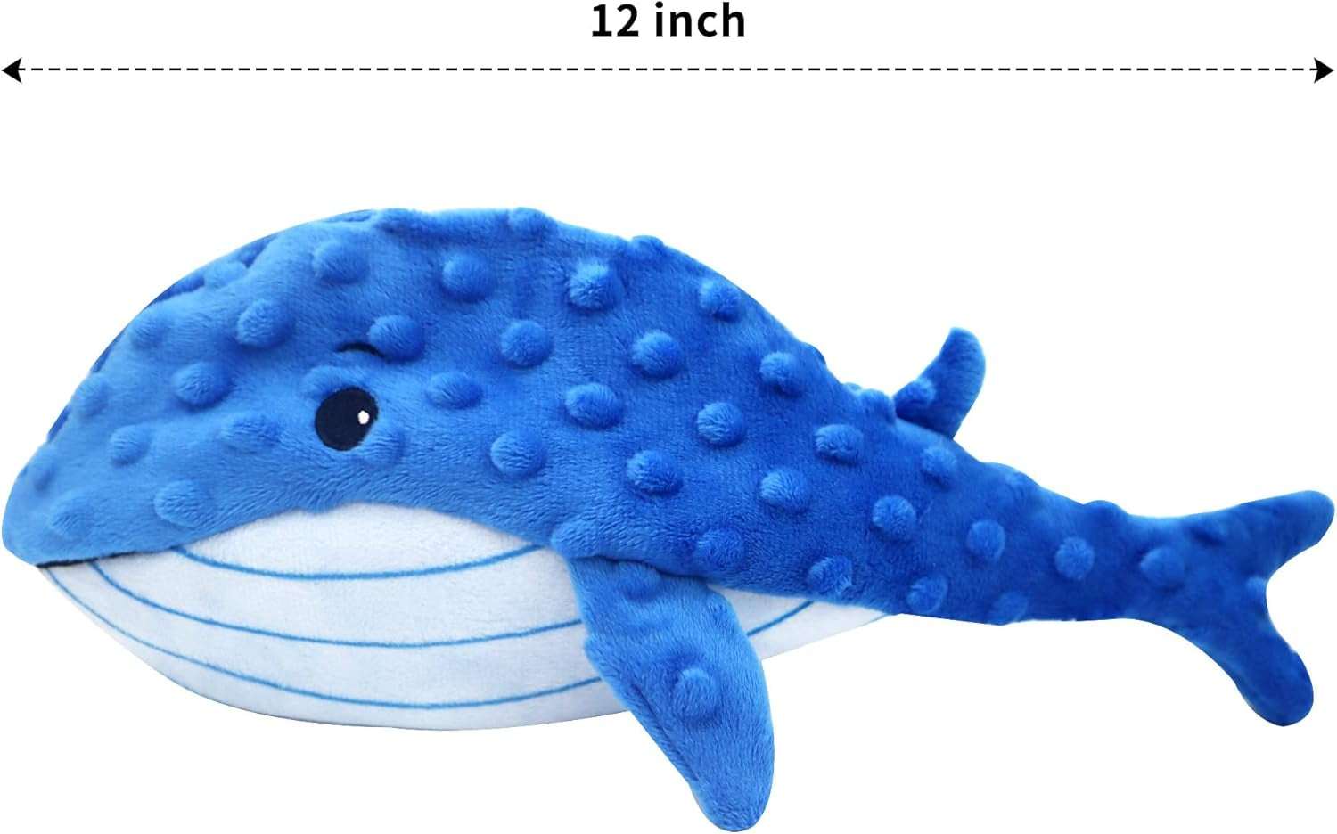 Puppy Chew Toys - Sea Animal Soft Puppy Toys No Stuffing - Squeaky Dog Toy Sets for Small and Medium Dogs(Whale)