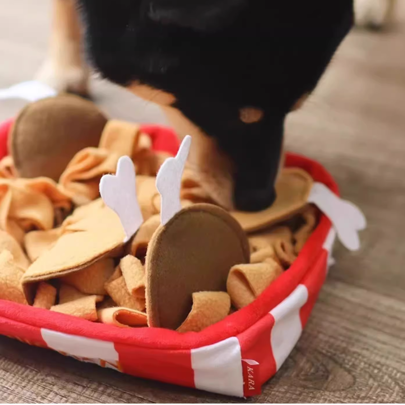 Milou & Lumi Pet Snuffle Mat Treat Hiding Toy - Fried Chicken