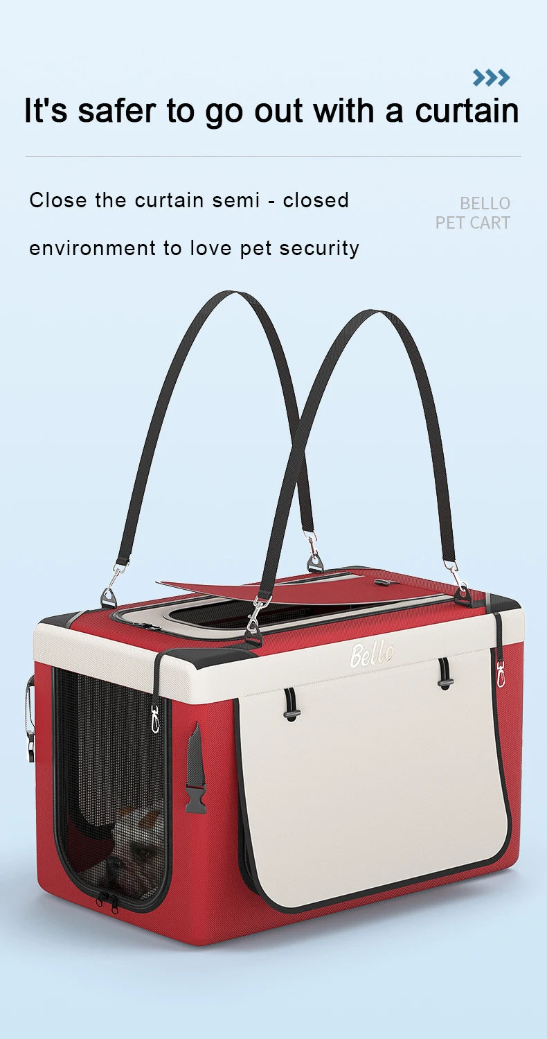 Detachable  Foldable & Portable Luxury Carrier & Stroller