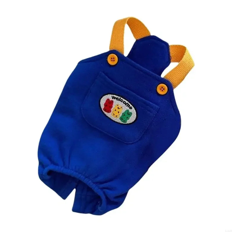 Adjustable Shoulder Belt Pet Suspenders Pants Comfortable Polyester Overalls Easy to Wear For Small Breeds and Cats