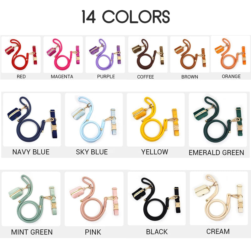 Premium Emerald Green Velvet Personalized Dog Collar and Leash Set Soft Adjustable Dog Luxury Gift Collar with Name Durable Lead